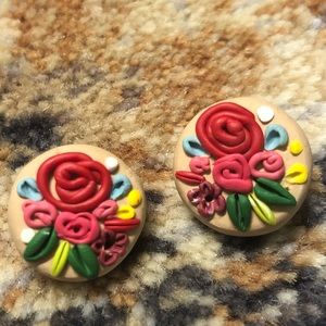 Artisan Handcrafted Floral Earrings